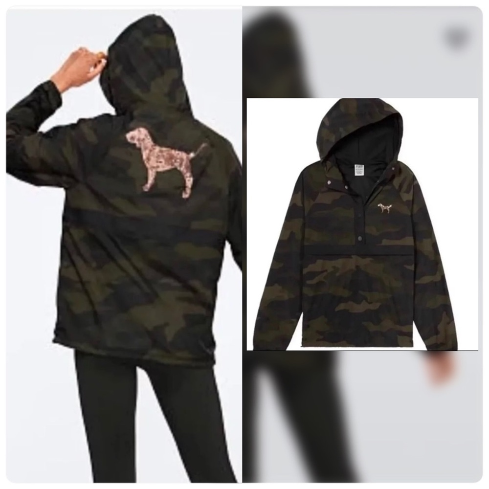 RHTF PINK BLING CAMO WINDBREAKER
